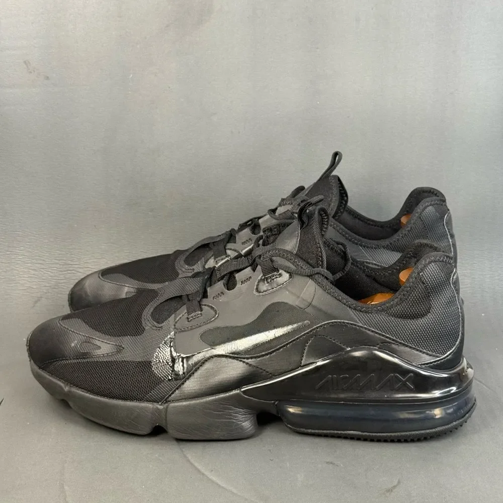 Nike Men's Air Max Infinity 2 triple black athletic sneaker shoes size 14